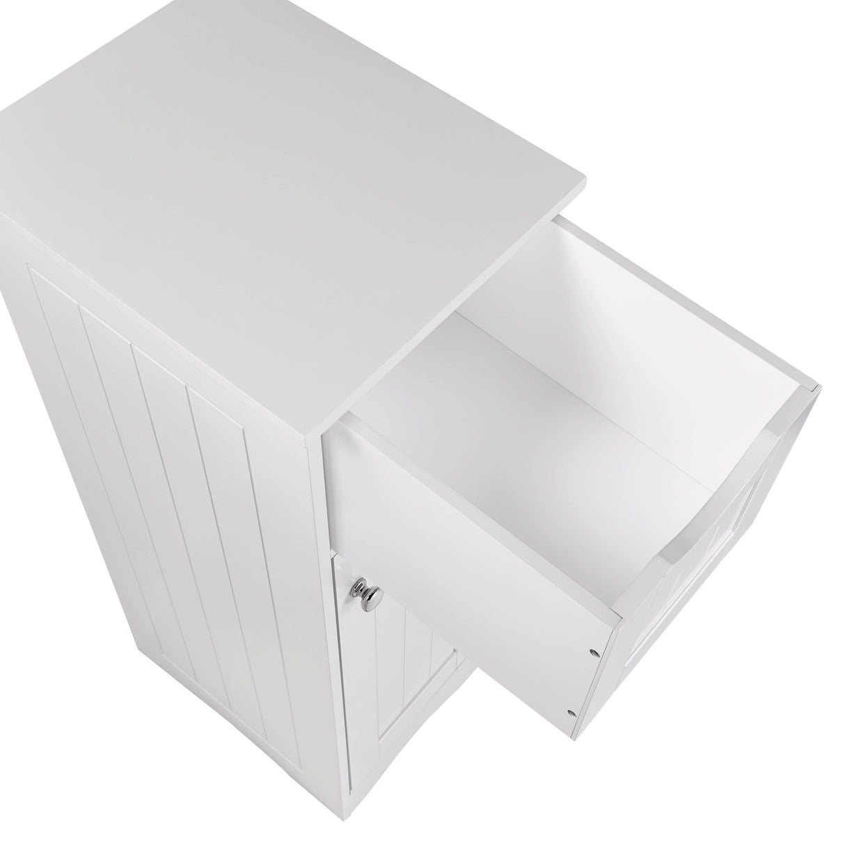 Slim, White Ashland Cabinet with Drawer