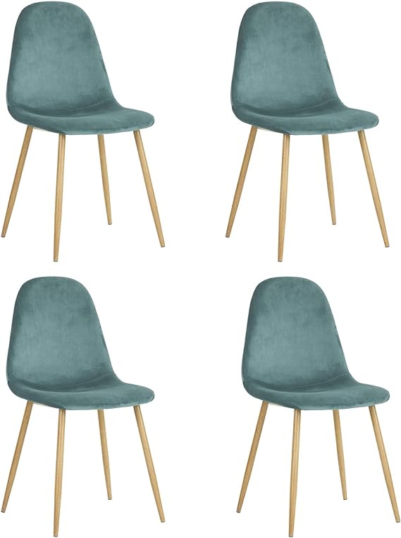 Dining Chairs Set of 4, Modern Mid-Century Style Dining Room Side Chairs