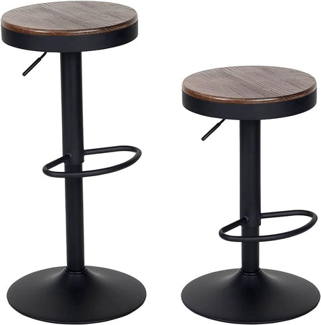 Bar Stools Set of 2 Seashell Counter Height Bar Stools Black Barstools