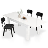 Dining Table for 6-10 Person, Wooden Dining Room Table