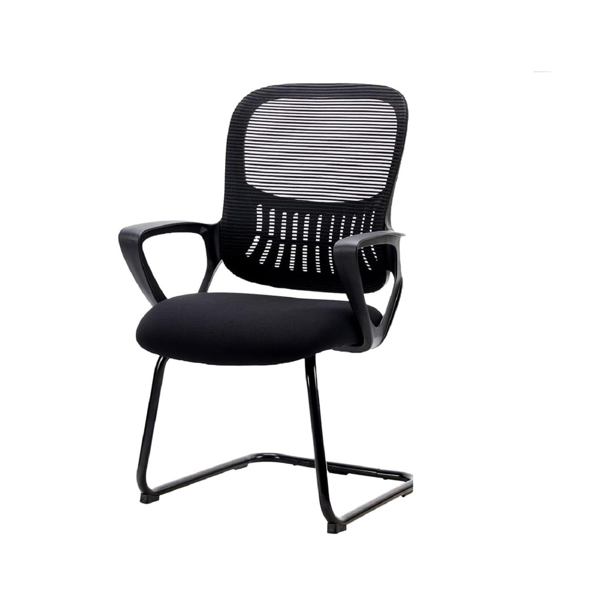 Office Sled Base Guest Chair, Mesh Computer Desk Chair with Lumbar Support Armr