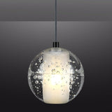 20-Lights High Ceiling Chandelier, Large LED Pendant Chandeliers with Crystal Bubble Ball