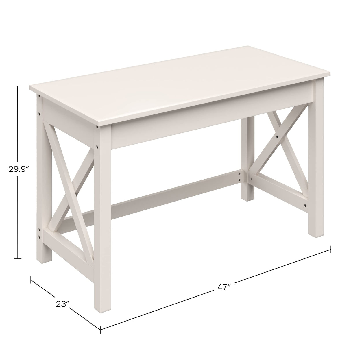 Writing Desk - Work Desk with X-Pattern Legs - for Office, Bedroom, Computer