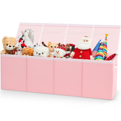 Extra Large Toy Chest with Lid Collapsible Toy Storage Organizer Kids Toy Bins Baskets