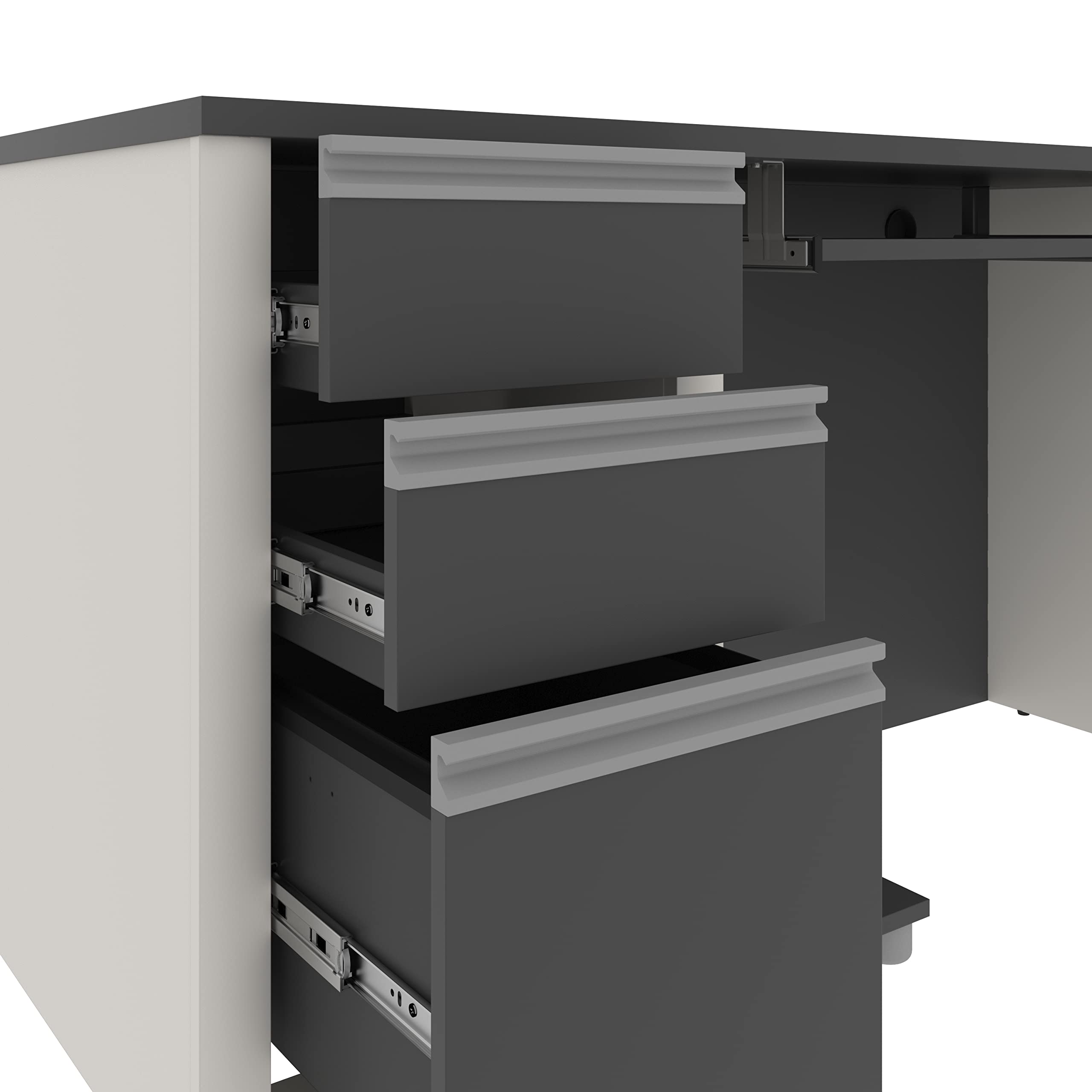 Connexion Executive Desk, 72W, Slate & Sandstone