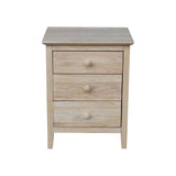 Nightstand with 3 Drawers, Standard