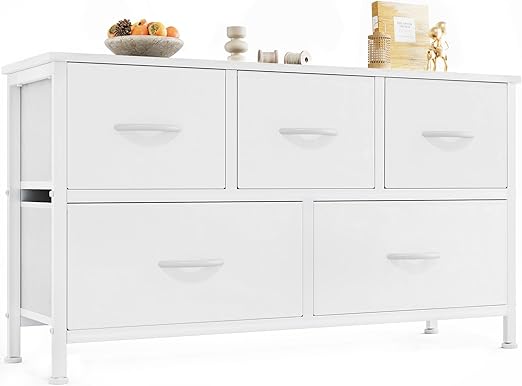 Dresser Storage with 5 Organizer Closet Chest