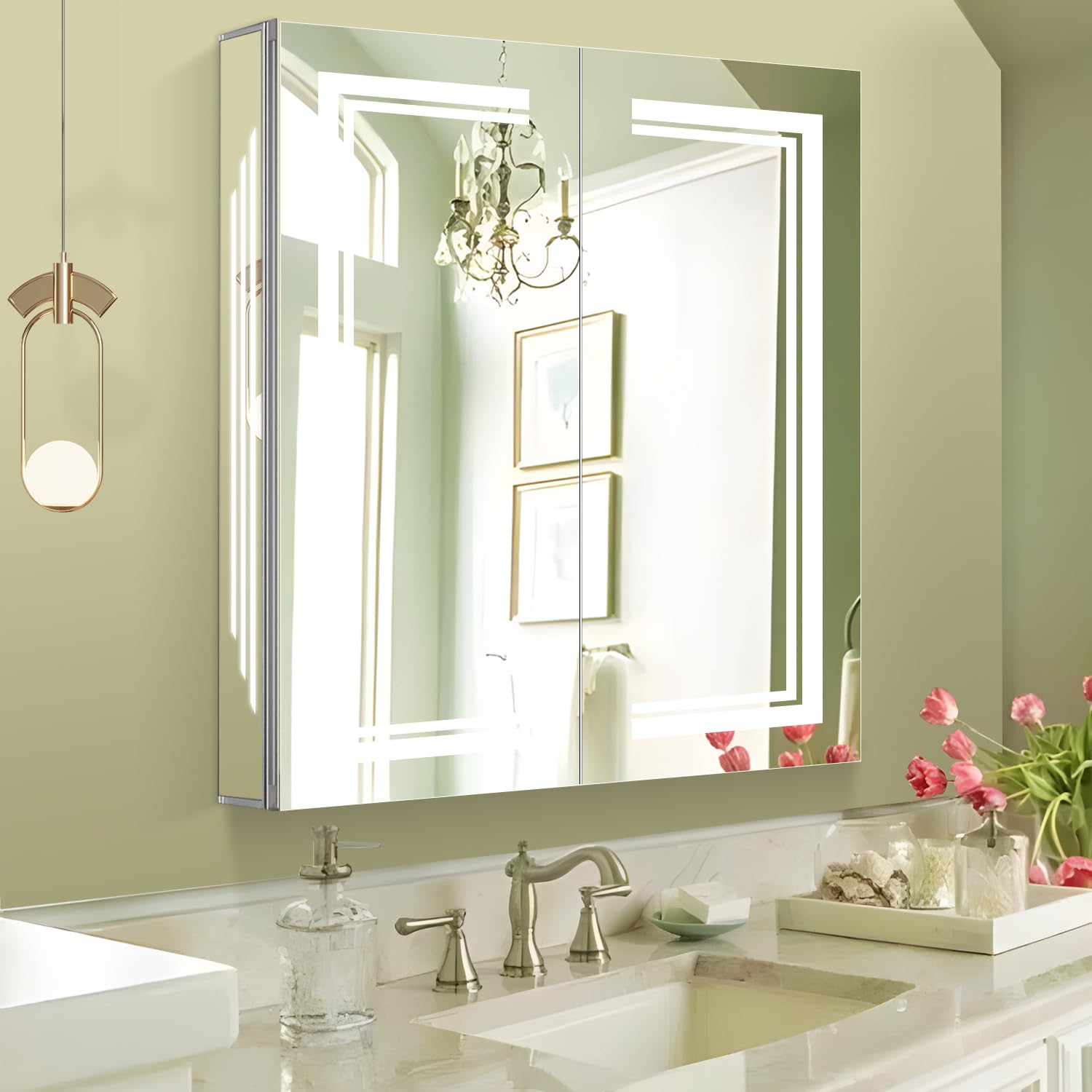 Medicine Cabinet with Lights,Lighted Medicine Cabinet