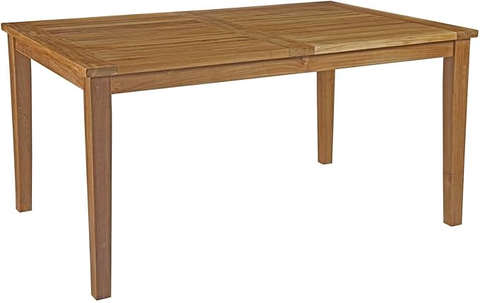 EEI-2714-NAT Marina Premium Grade A Teak Wood Outdoor Patio Extendable