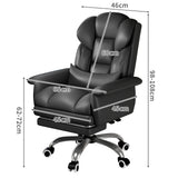 Office Chair, sedentary Comfortable Latex Cushion + 360 ° Rotation + footrest, liftable