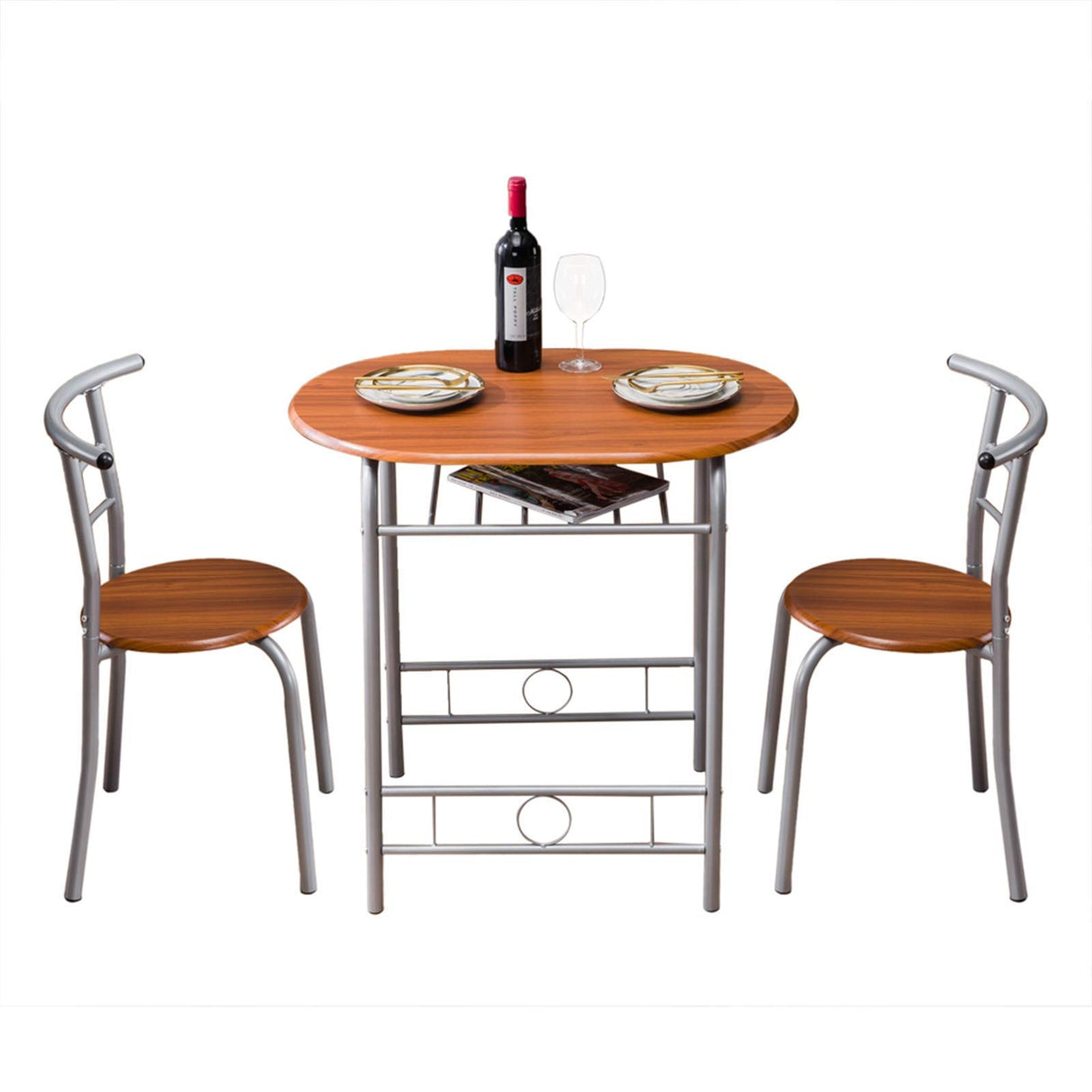 Small Kitchen Dining Table Set for 2, 3 Piece Round Kitchen Tables