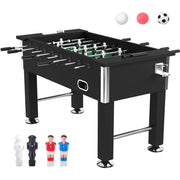 55" Foosball Table with 9 Balls, 2 Cup Holders, Adjustable Balance Foosball