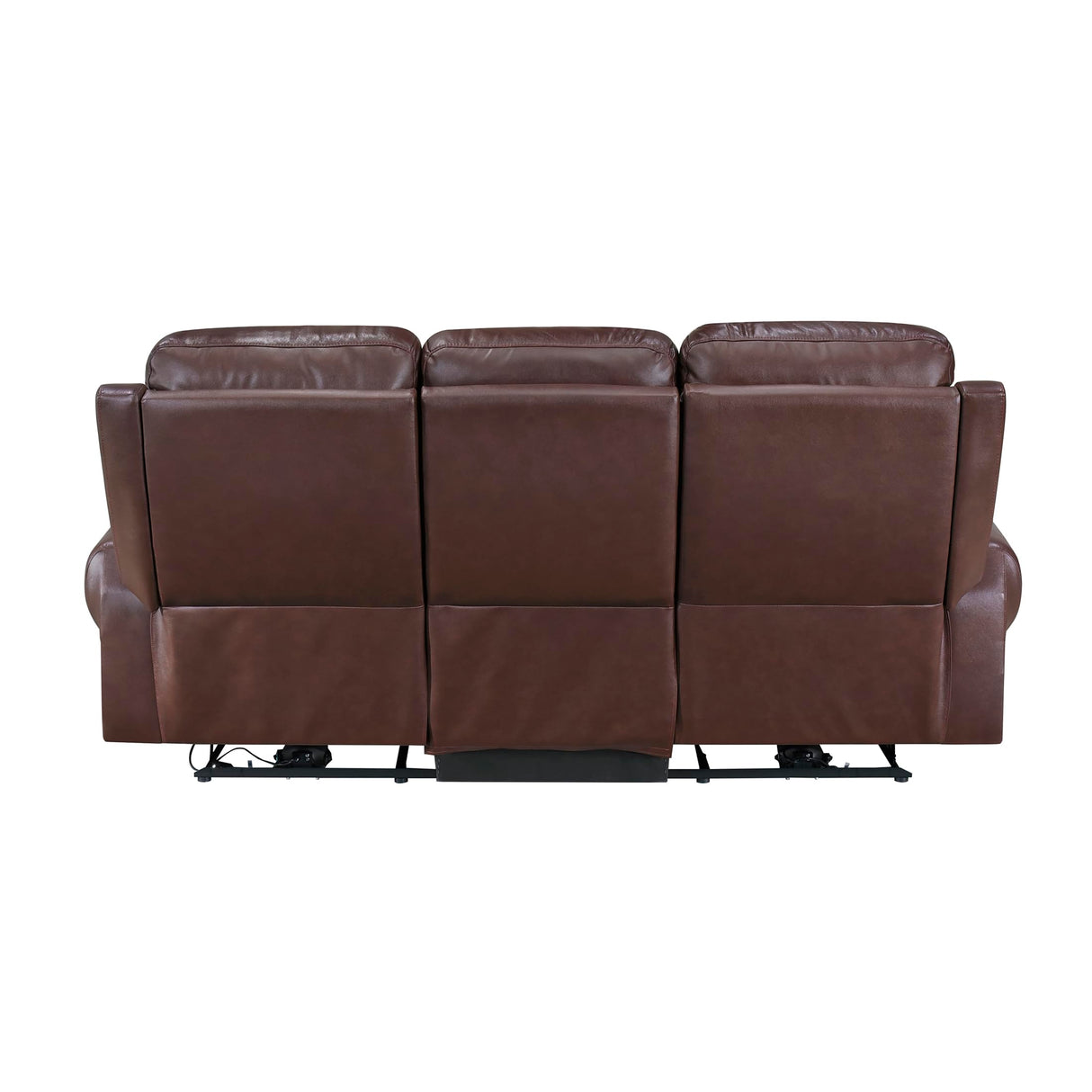 Wall-Hugger Power Double Reclining Sofa, Brown