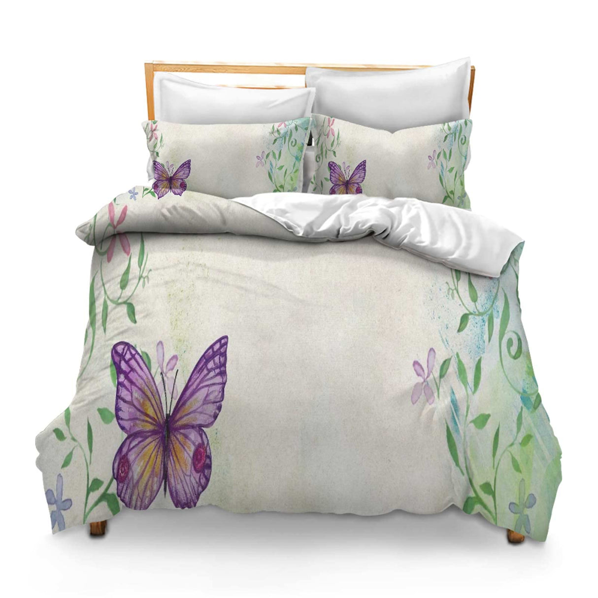 Comforter Set Girls Comforter Sets Bedding Set 3pc Full Size Flower Butterfly Banner
