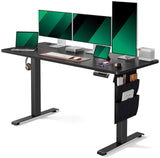 Marsail Stand up Desk, 55x24 Inch Standing Desk Adjustable Height, Electric Standing Desk, Sit Stand Desk with Headphone Hook for Computer Gaming Desk Home Office Desk