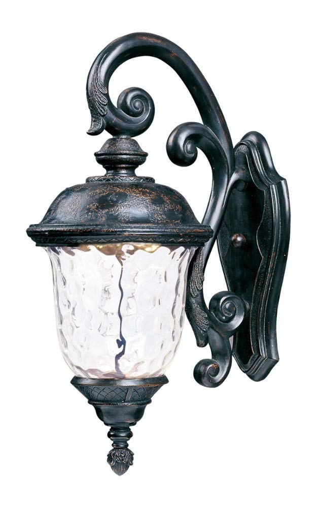 55497WGOB Carriage House Water Glass Outdoor LED Wall Sconce, 1-Light 12 Watt