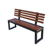 39 Inch Outdoor Bench Garden Rustic Style