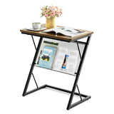 End Table, Side Table for Bed, Couch and Sofa, Larger Desktop Z Table