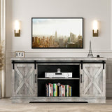 TV Stand Farmhouse Entertainment Center for 65 Inch TV & Media Furniture