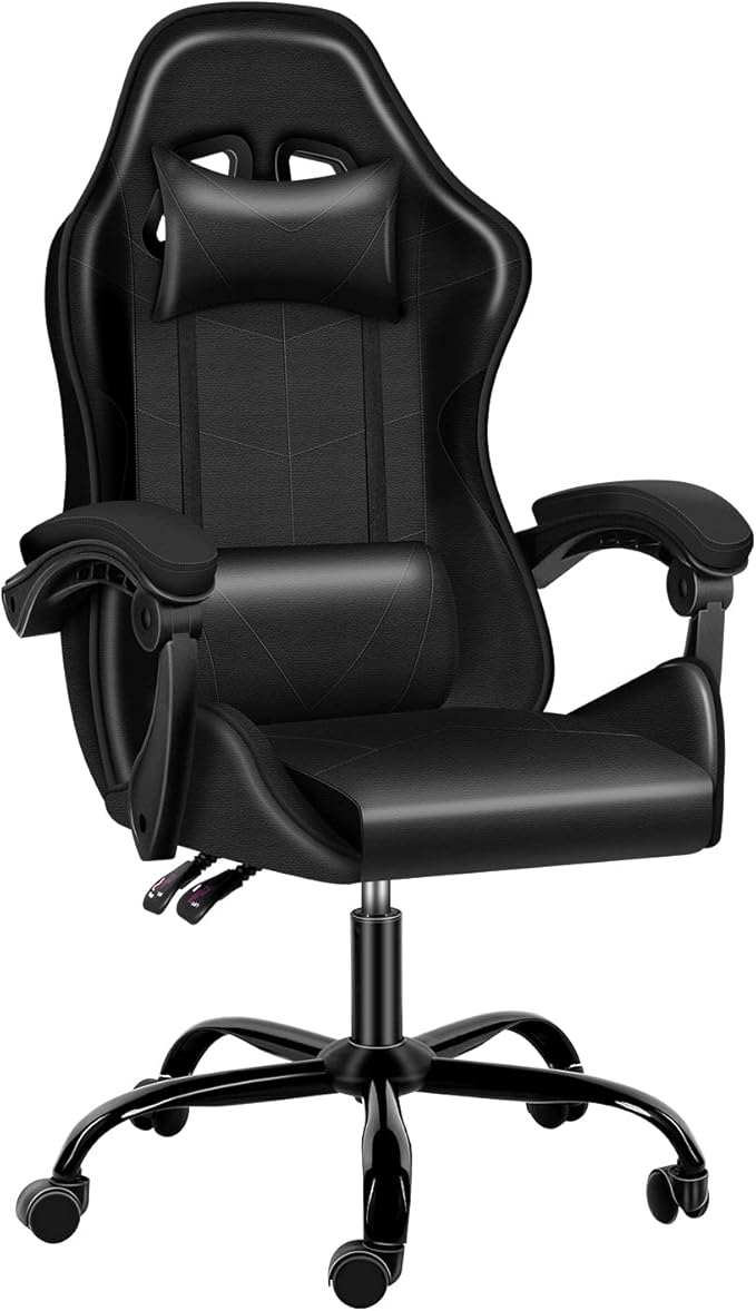 Gaming Chair, Backrest and Seat Height Adjustable Swivel Recliner Racing Office Computer Ergonomic Video Game Chair