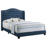 Sonoma Camel Back Platform, King, Navy Blue, 82.25 x 86.25 x 56.25