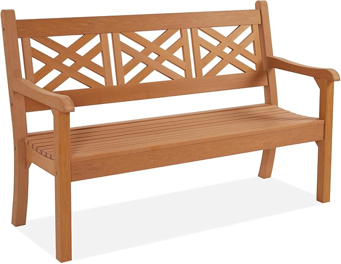 49''W All-Weather Poly Lumber Outdoor Bench – Grey