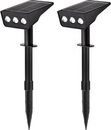Solar Spot Lights Outdoor, 4 Pack Solar Landscape Spotlights 3 Lighting Modes