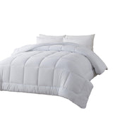 Down Alternative Comforter Twin Duvet Insert with Corner Tabs, All Season Quilted Bed Comforter Box-Stitched