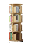 Rotating Bookshelf Floor-to-Ceiling Illustrated Book Storage Shelf Shelves 360 ° Rotating Bookcase