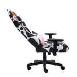 Cow Print Gaming Chair - Ergonomic Office Chair with Memory Foam & Lumbar Support