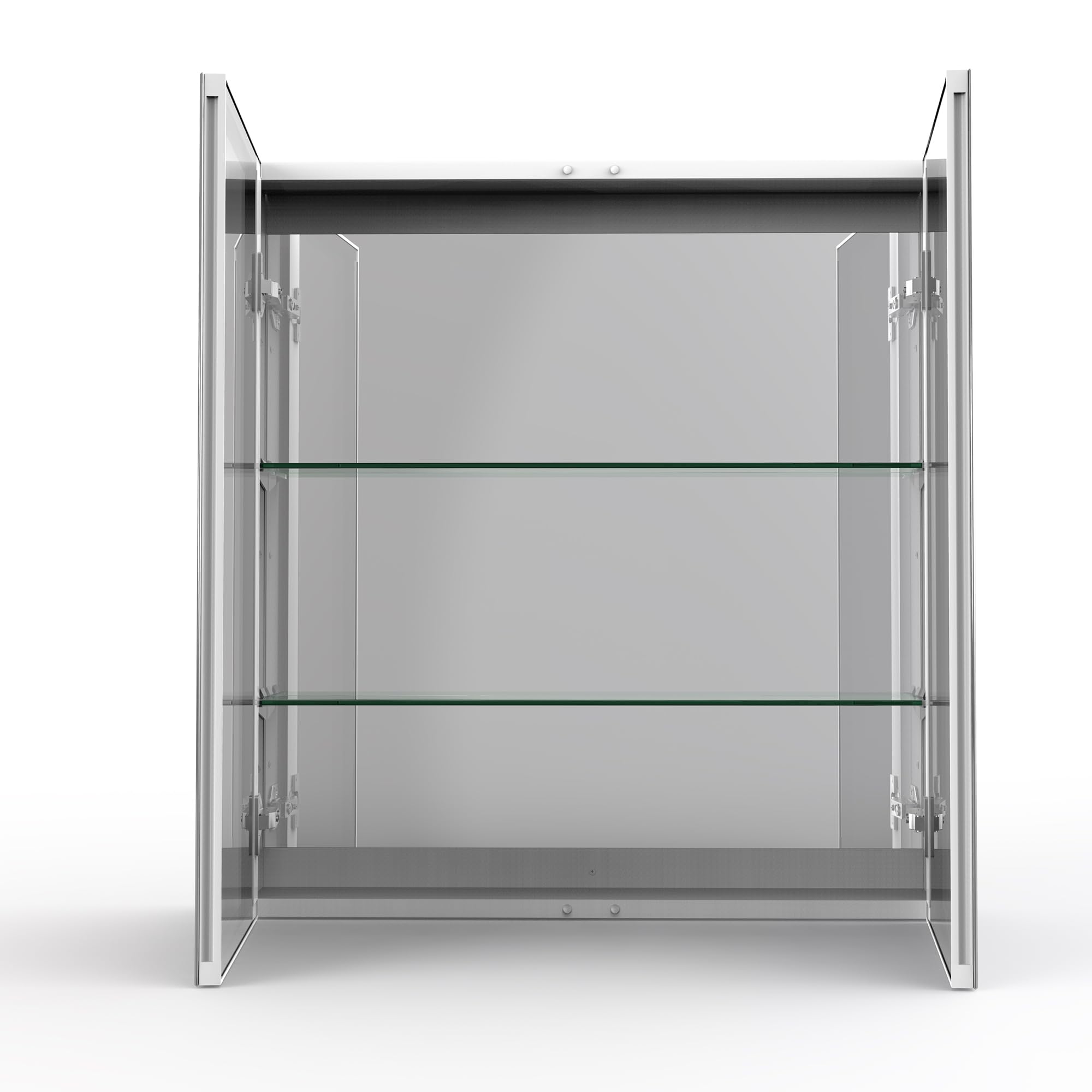 29 x 31.5 in Double Door Medicine Cabinet with Mirror, Adjustable Shelves & Durable