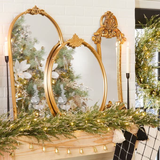 Bordeaux Arch Ornate Mirror (Gold, Small)
