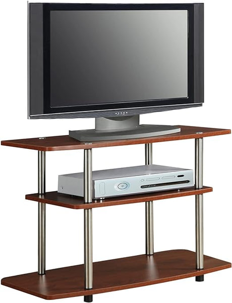 Designs2Go No Tools 37 inch 3 Tier TV Stand, Black