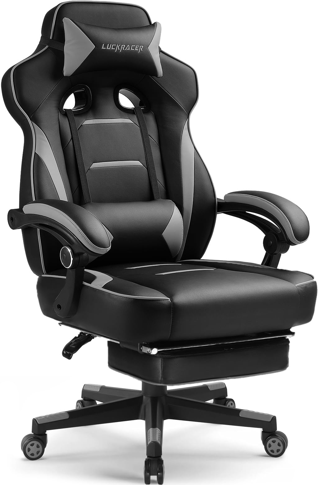 Gaming Chair with Footrest, Big and Tall Game Chair 350lb Racing Style Computer Chair