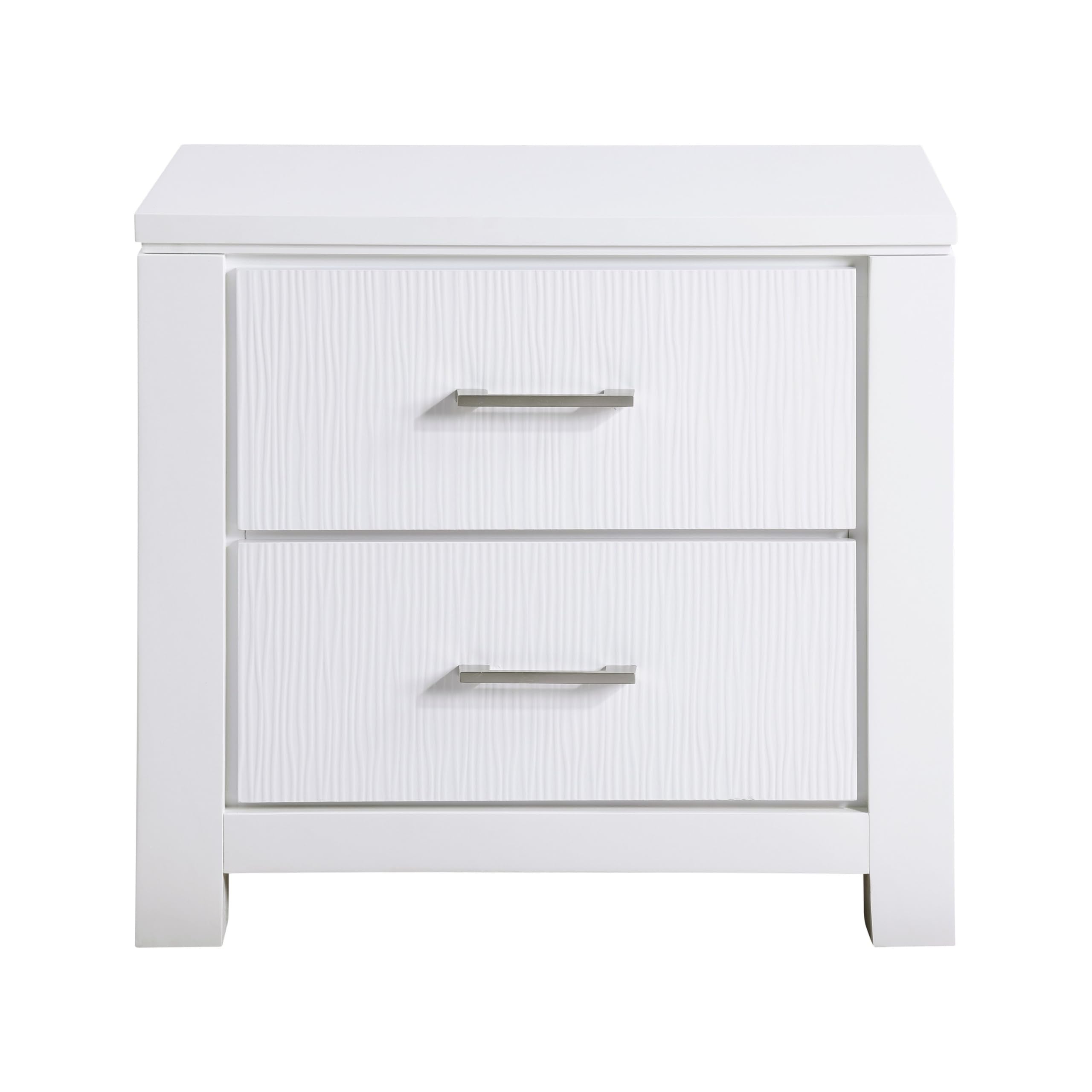 Roni 26 Inch Nightstand, 2 Drawers
