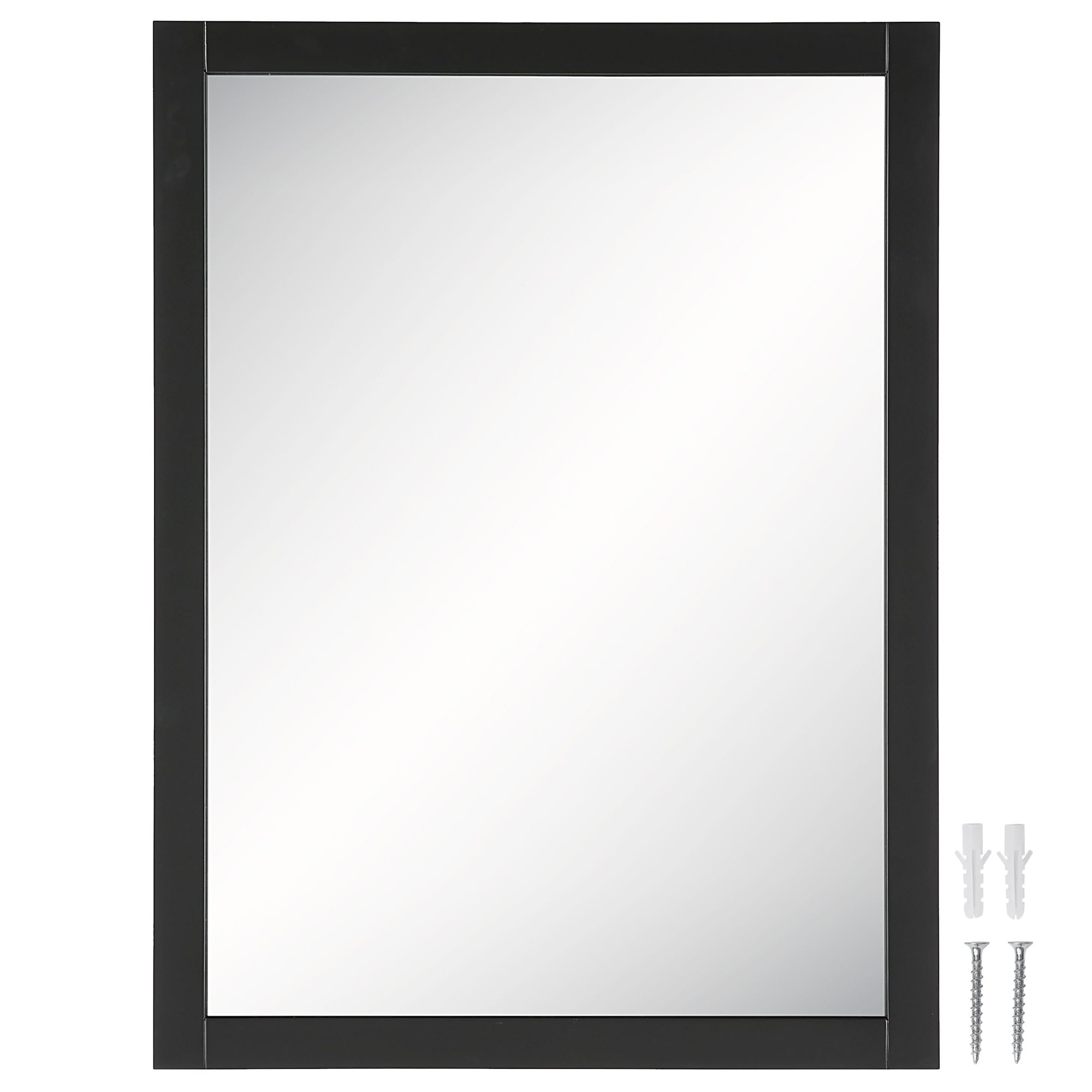 Shorewood Bathroom Mirror, , Framed Mirror, Soft Matte Black,