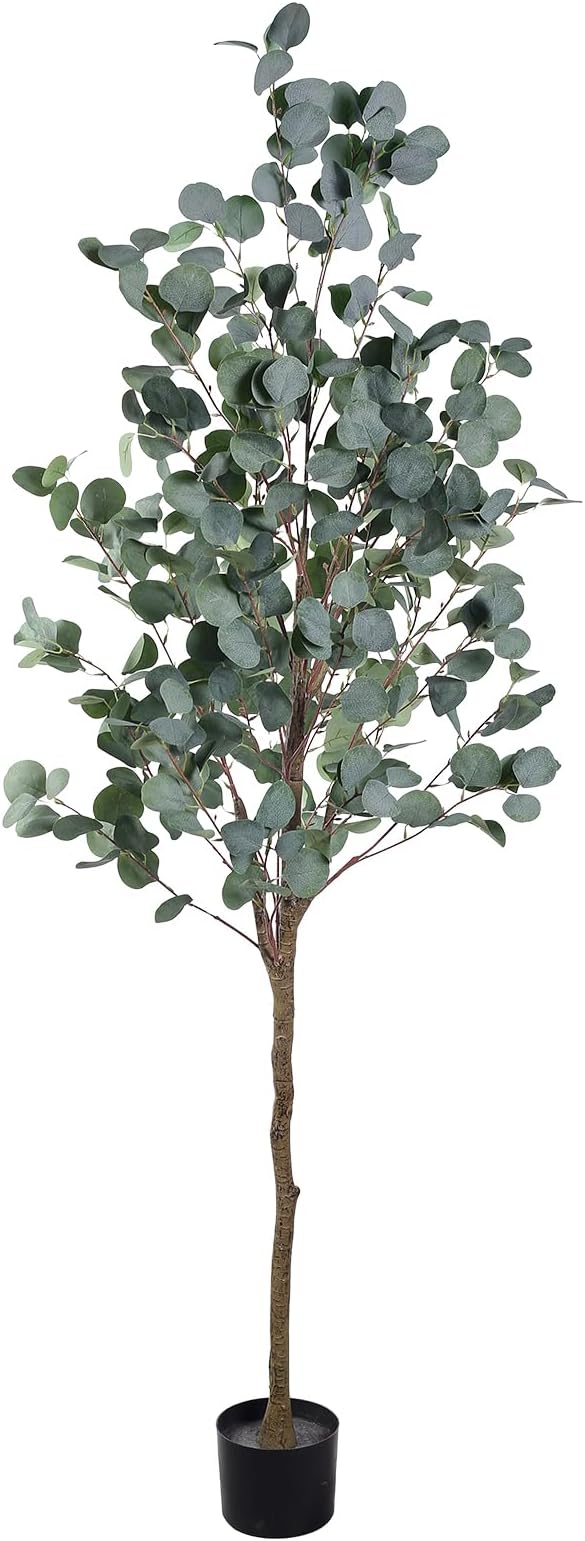 Artificial Eucalyptus Tree, 6FT Tall Faux Eucalyptus Tree