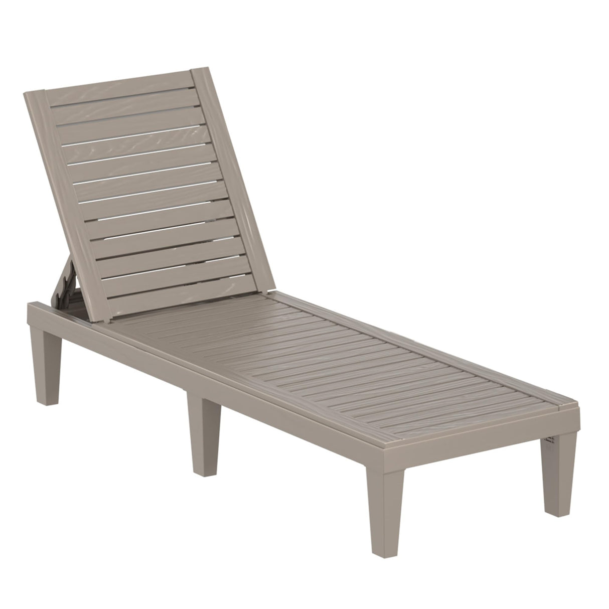 Chaise Lounge Chairs with 5-Position Adjustable Backrest, UV-Resistant