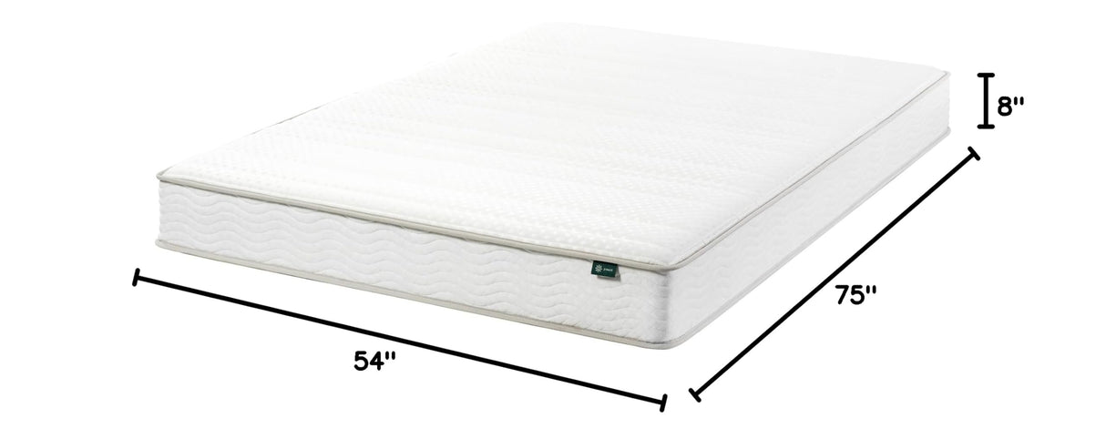 8 Inch Foam and Spring Hybrid Mattress [New Version], Full, Fiberglass free