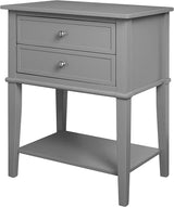 Franklin Accent Table with 2 Drawers, Emerald