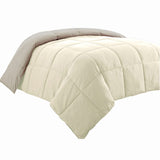 Beth Reversible Microfiber King Comforter, Squared Stitching