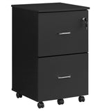 2-Drawer File Cabinet, Locking Wood Filing Cabinet for Home Office