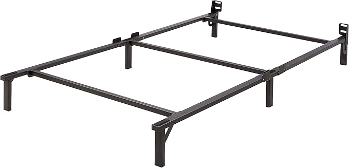 Metal Bed Frame, 9-Leg Base for Box Spring and Mattress