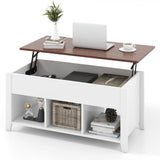 Lift Top Coffee Table, Center Table with Lift Tabletop, Hidden Compartment