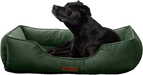 Luxury Dog Bed - Comfortable Tufted Velvet Cushion for Small to Large Dogs