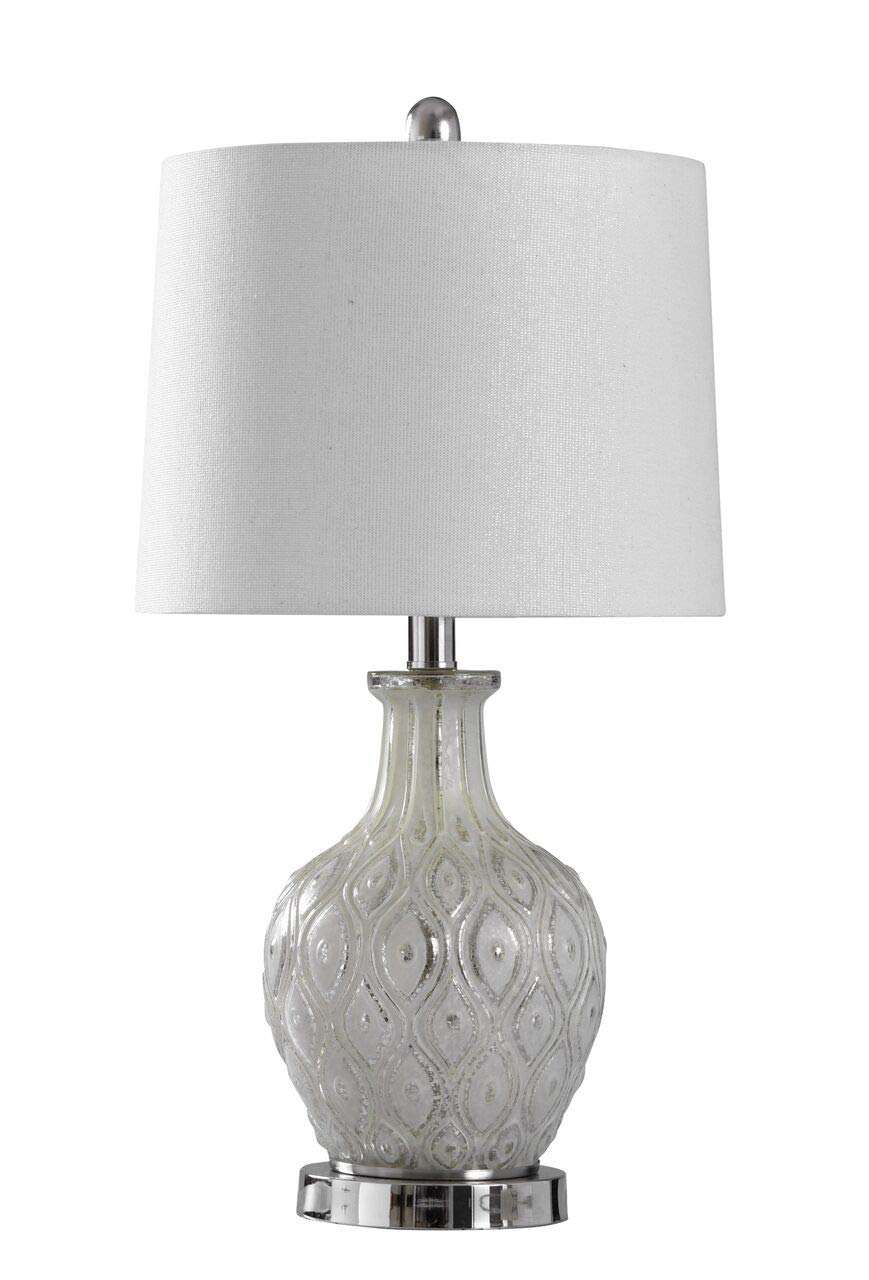 Collective Design L27080DSAM Tabitha, Distressed Cream, Chrome