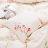 Botanical Floral Comforter Set Pink Flowers Comforter Set Pink Lavender Flowers Printed