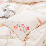 Botanical Floral Comforter Set Pink Flowers Comforter Set Pink Lavender Flowers Printed