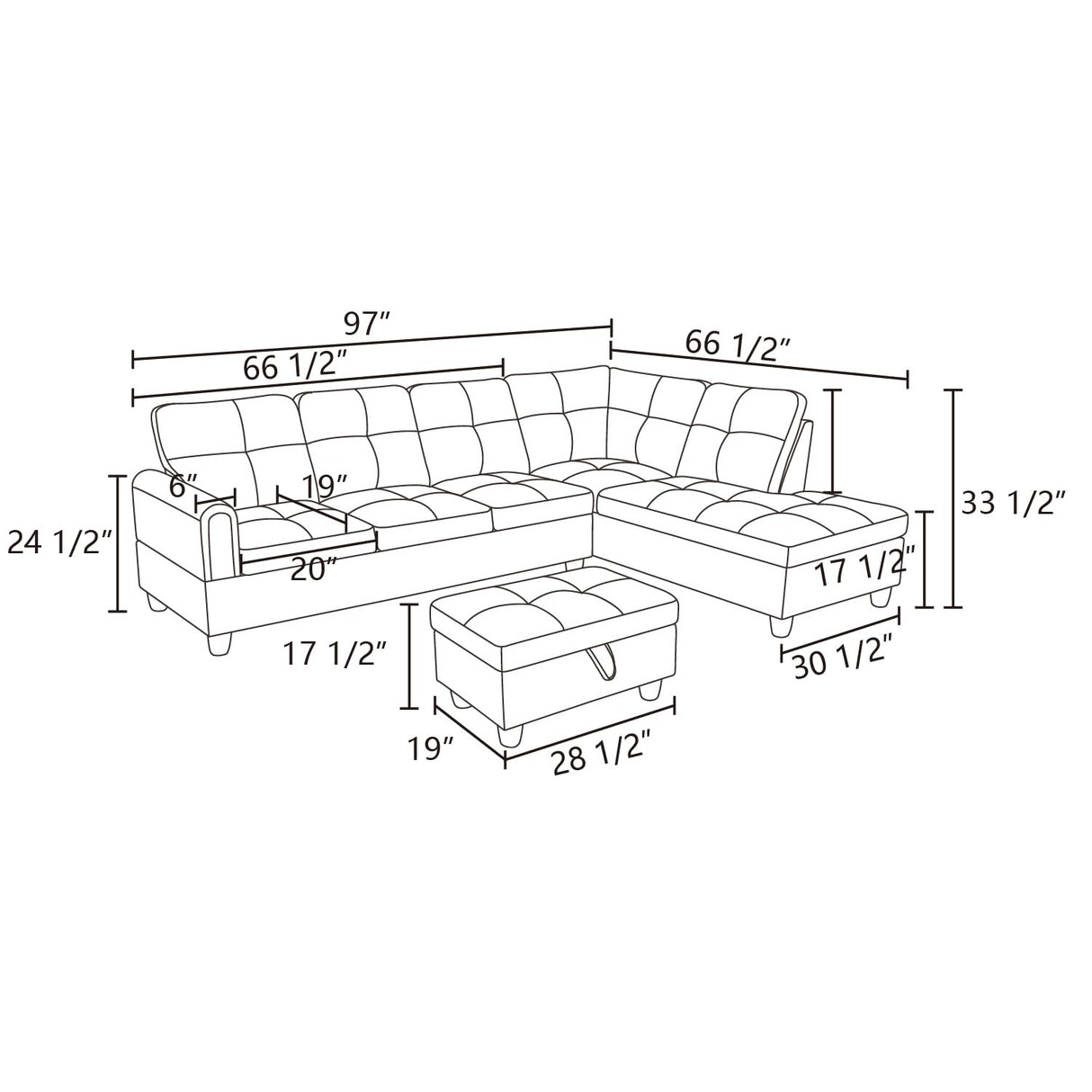 MZX-Bill-SS-00068-LWJ Sectional, Silver Green - R