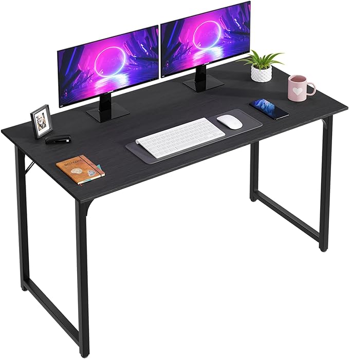 47 inch Computer Desk Modern Writing Desk, Simple Study Table, Industrial Office Desk